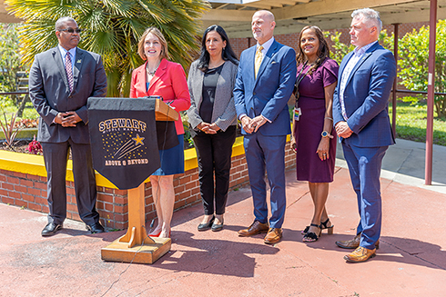 USF STEM Teacher Preparation Initiative press conference with U.S. Rep Kathy Castor