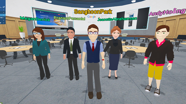 Group photo in metaverse