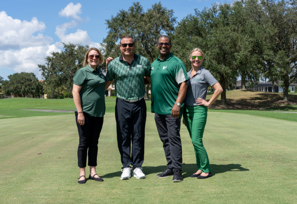 Group photo at the CORE Construction GYOTL Academy golf tournament.