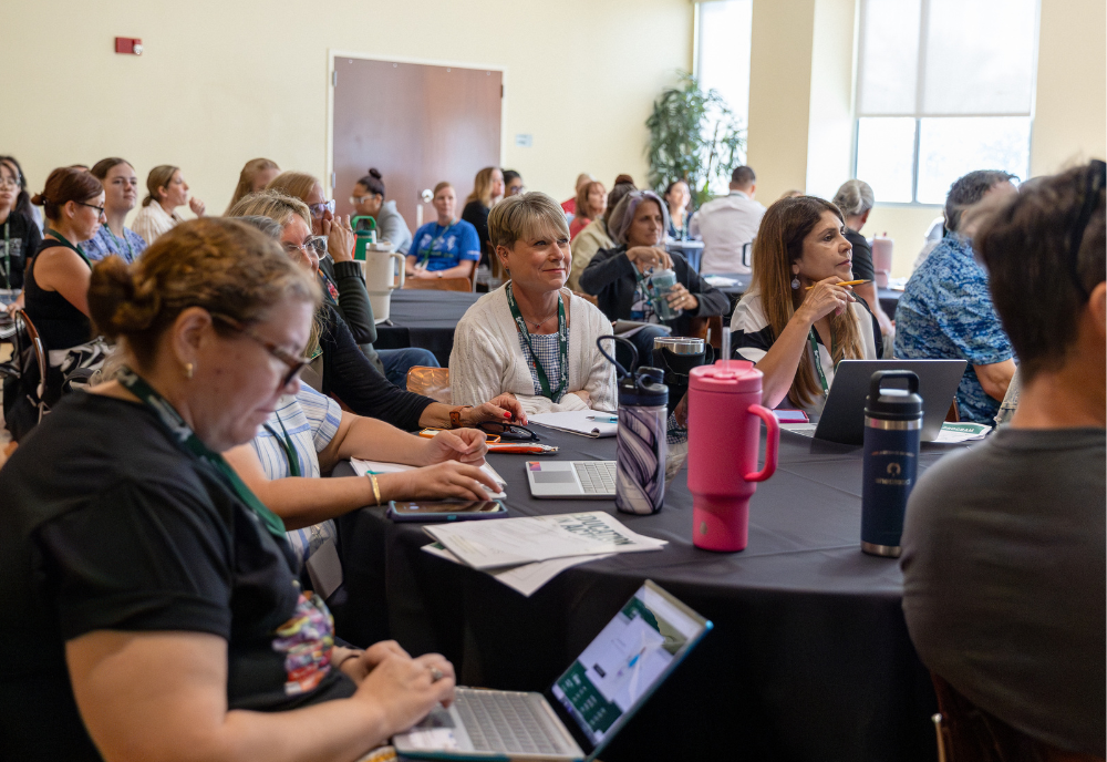 Hillsborough County teachers and administrators in a breakout session during the AI in K-12 Summit.