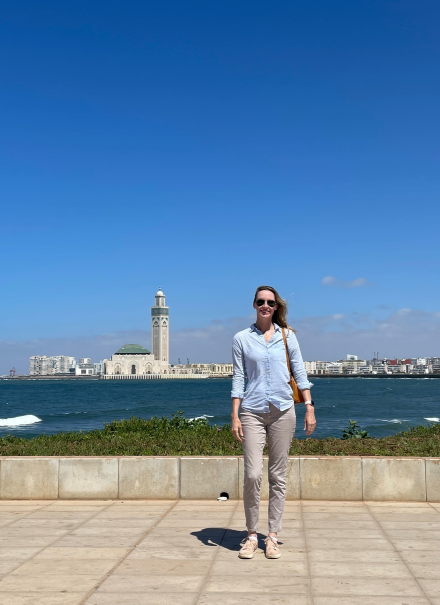 Dulcey on a trip to Morocco.