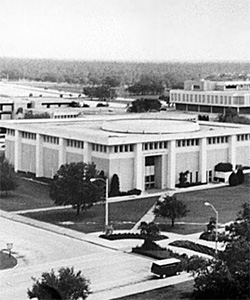 an old photo of the college of education when it was first built