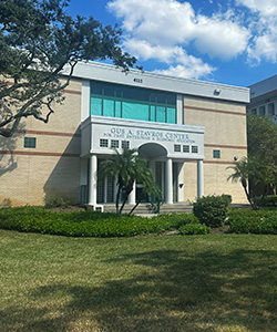 An exterior photo of the Center for economic education