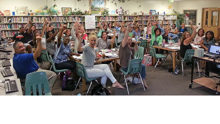 Classroom photo of empowered Mort leadership academy participants