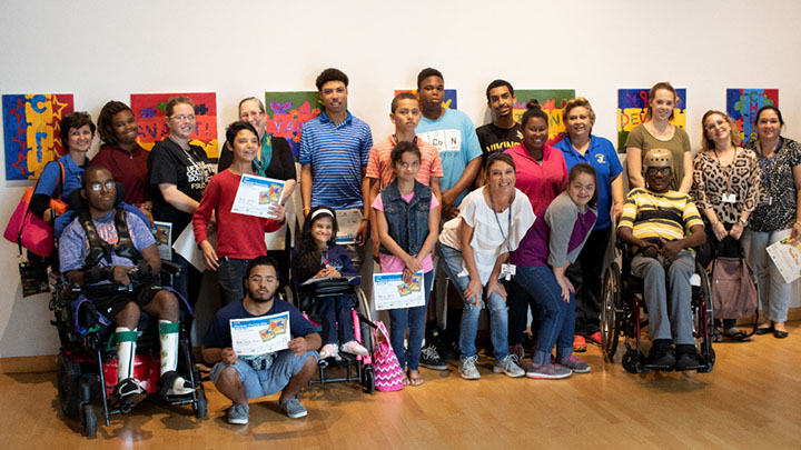 Jefferson High Schools students at the USF Contemporary Art Museum's exhibit A Wave of Change