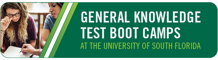 General Knowledge Test Boot Camps at the University of South Florida