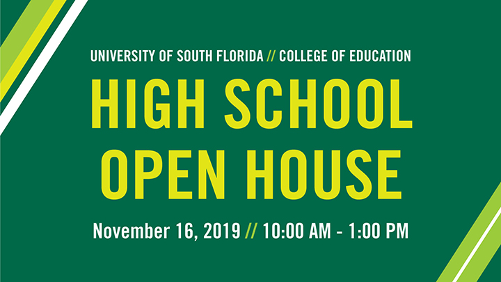 College of Education High School Open House | November 16, 2019