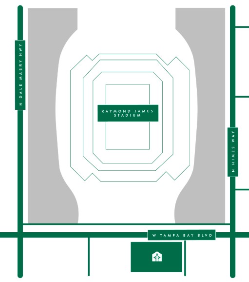 Map of College of Education Tailgate Location