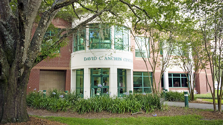 Anchin Center building exterior entrance