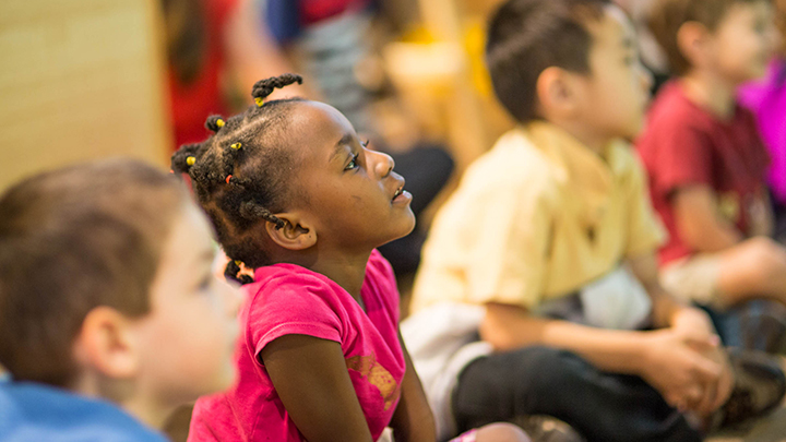 Preschool students at USF's Preschool for Creative Learning