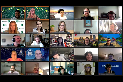 Screenshot of USF CyberCamp participants on MS Teams