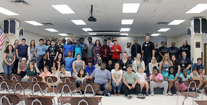 USF Pepin Summer Institute Students and Teachers pose for a group photo