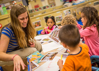 Teaching in preschool with students