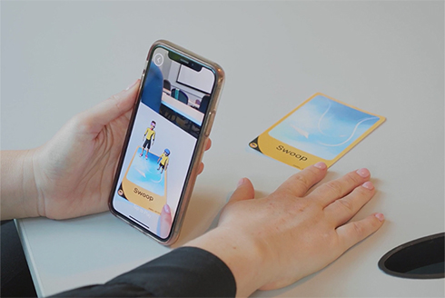 MARVL app demonstrated on smart phone