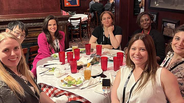 Group of people at the meet the Dean event