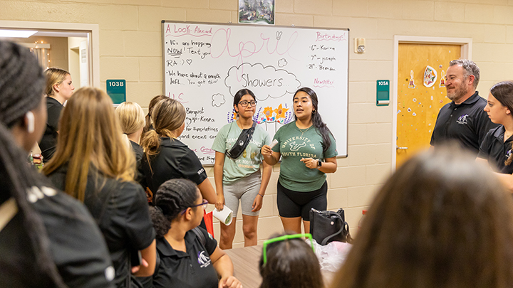 Students visiting LLC 