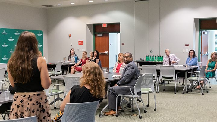 Discussion taking place at TLA celebrationg 