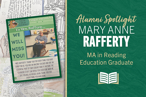 Alumni Spotlight Mary Anne Rafferty Master of Arts in Reading Education Grad