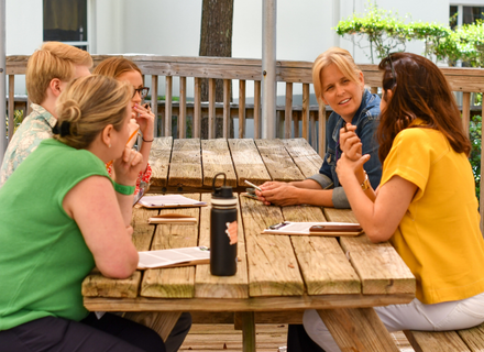 Jagdmann participating in a professional development activity.