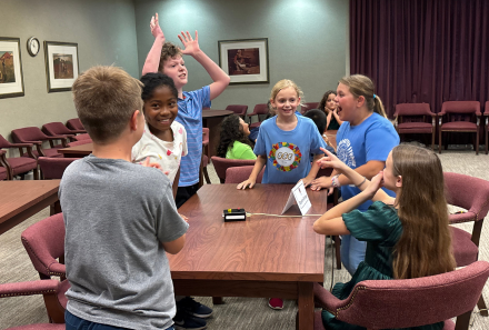 The Boyette Springs team celebrating after an exciting tiebreaker win.