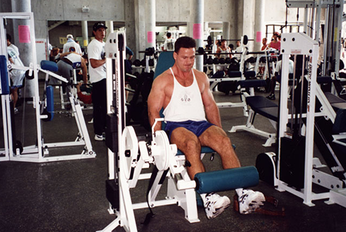 Vintage photo of gym