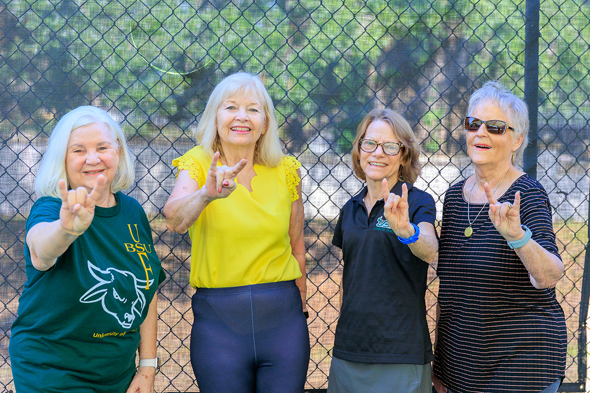 Candi with some of the participants