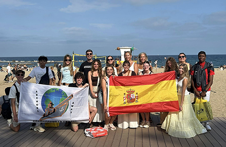 Anchors Away Travel Club at Lakeland Senior High School/ Harrison School for the Arts. On the beaches of Barcelona on the final day of our 10-day educational tour to Madrid, Barcelona, and the Basque Country of Spain.