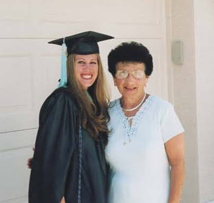 Jonelle Santo and her grandmother, Frieda Formato.