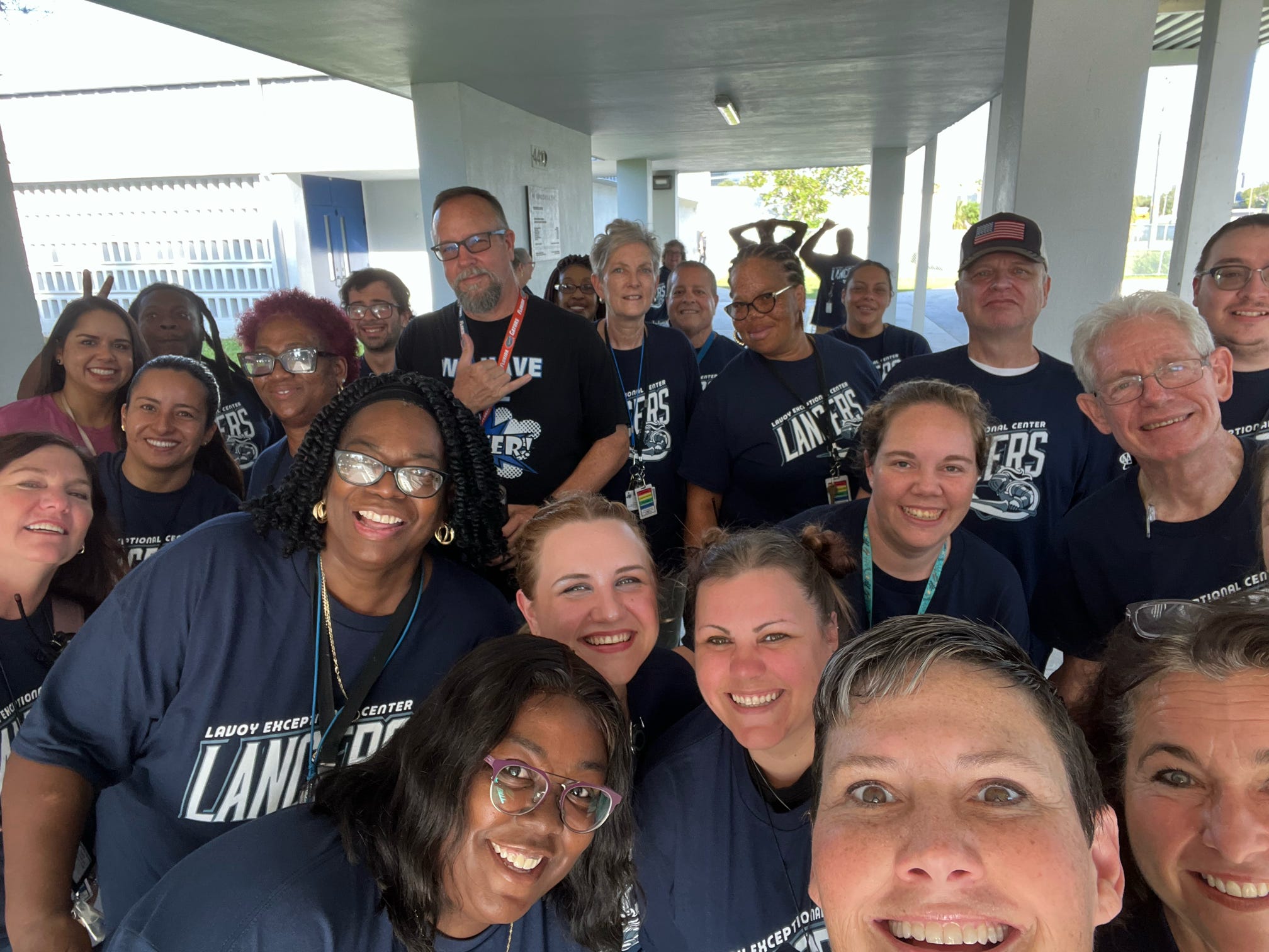 Basham and the LaVoy Exceptional Center team