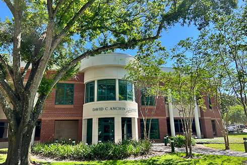Exterior of the Anchin Center building