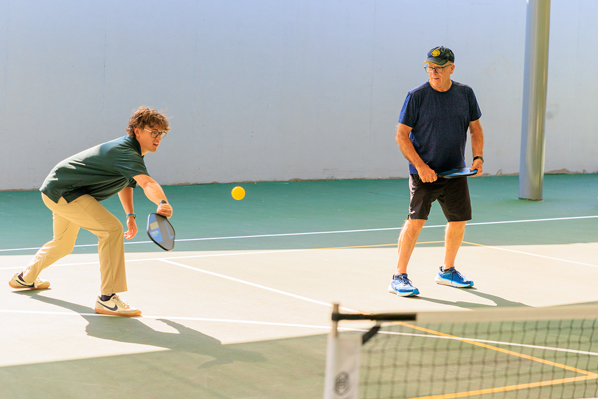 Helping someone to learn pickleball