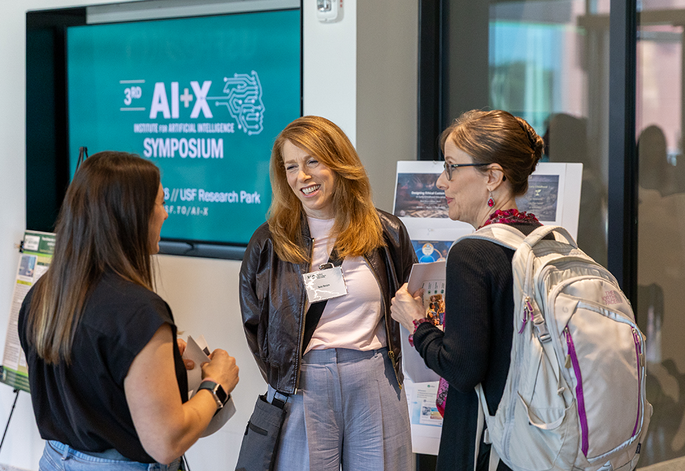 Ilene Berson during poster presentation 