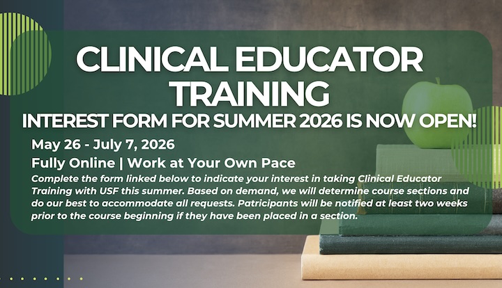 A picture of the flyer for clinical educator training