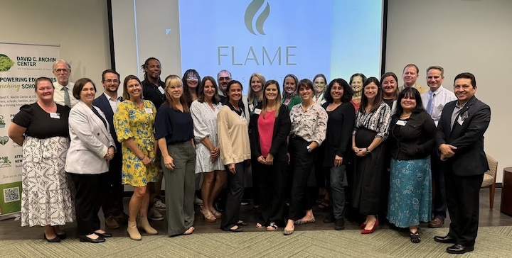 group photo of flame participants