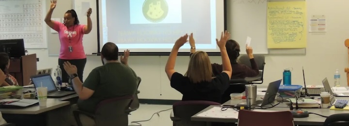 teachers at a workshop