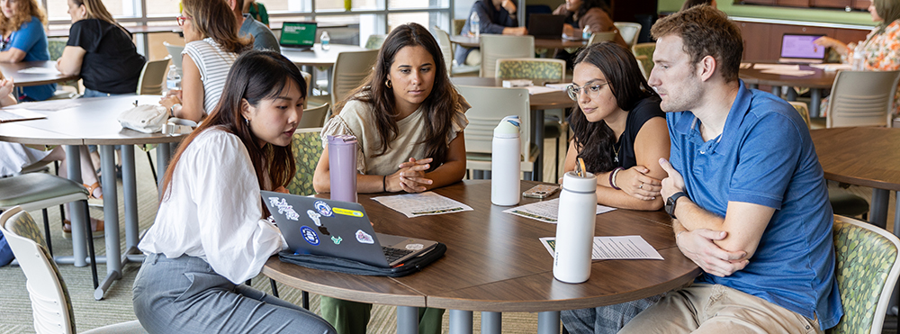 Summer Research Academy discussions at round table
