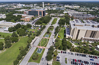 USF campus aerial shot