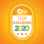 peace corps top colleges badge