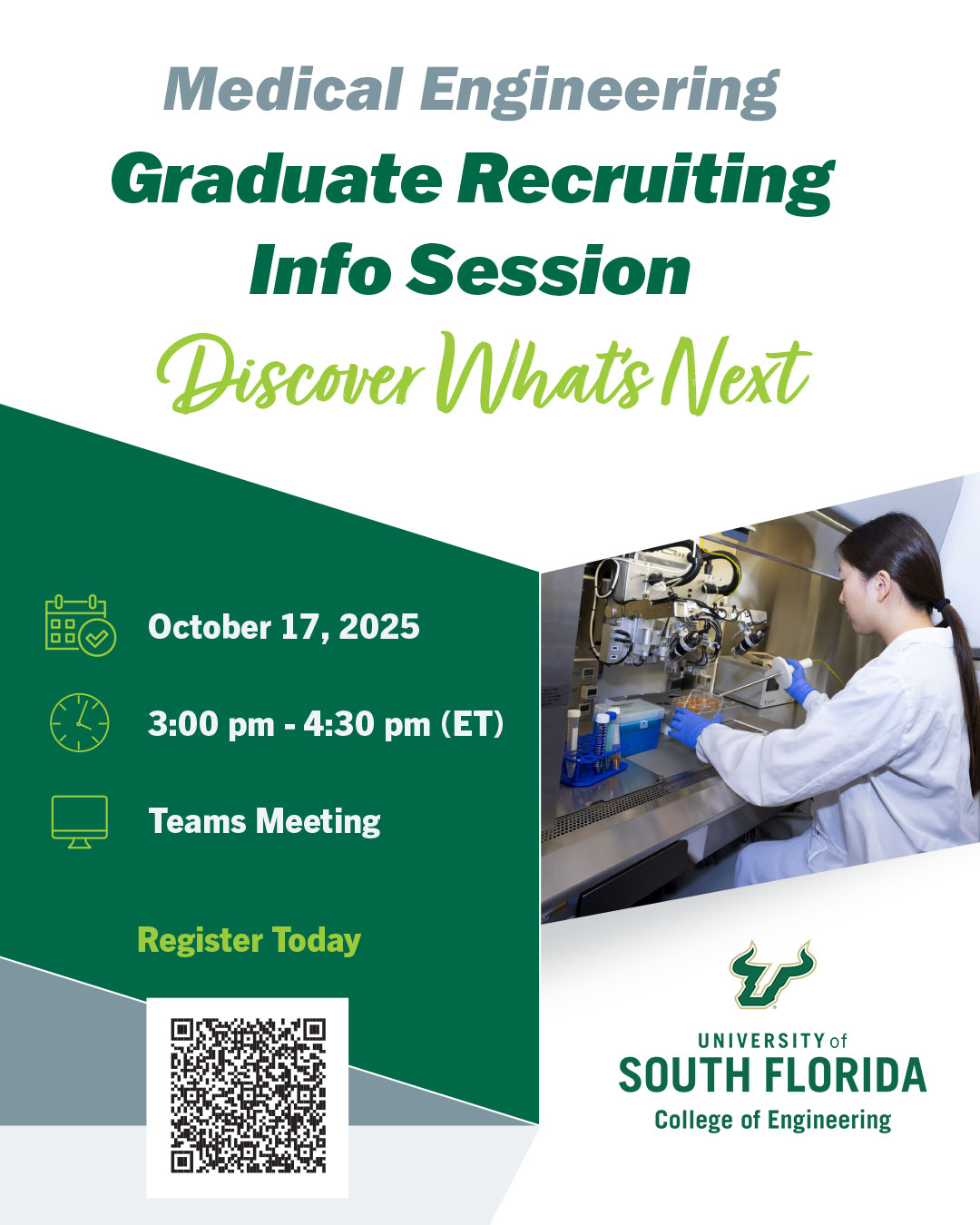 Graduate recruiting info session