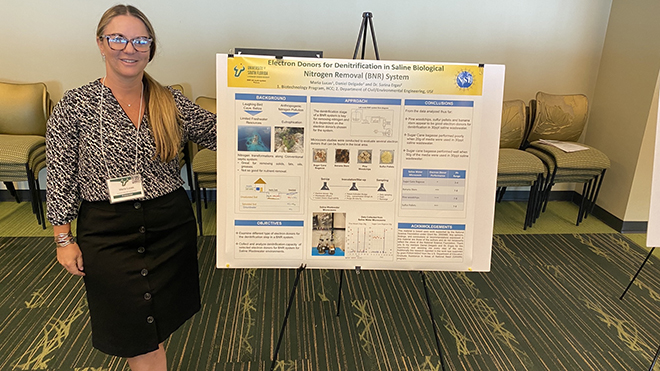 Maria Lucas at 2022 REU Symposium