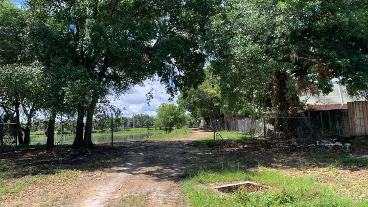 Trail that leads to pond