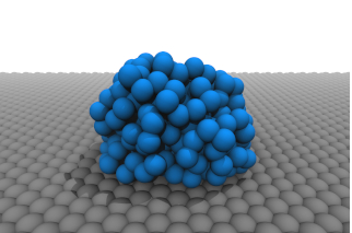 nanoparticle on a surface