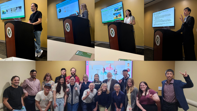 Collage of attendees for the townhall event 