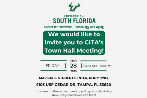 CITA Town Hall invite for March 28th, 2025 11am-2pm. Marshall Student Center, Room 2703