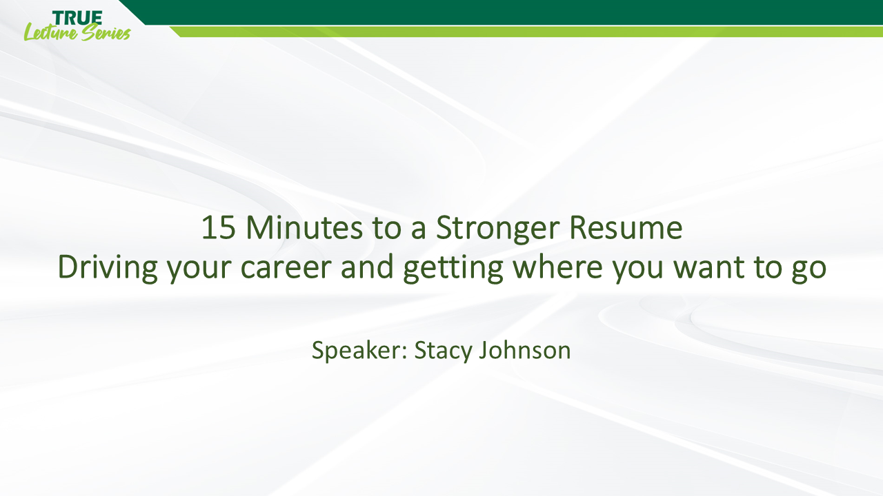 15 Minutes to a a Stronger Resume