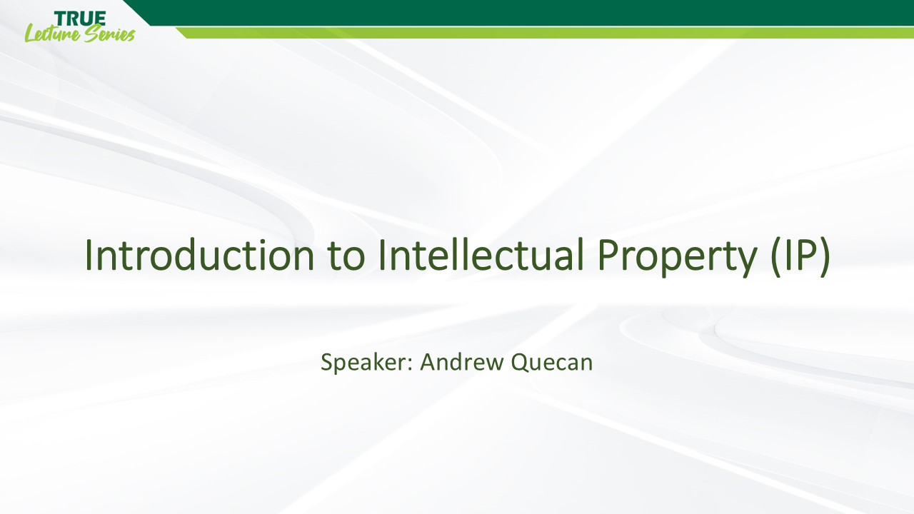 Introduction to Intellectual Property