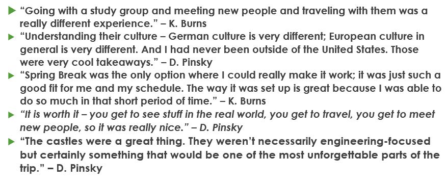 Student Testimonials
