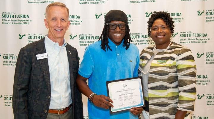 Intern holding award