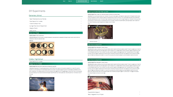 The 2021 Engineering Expo DIY Page