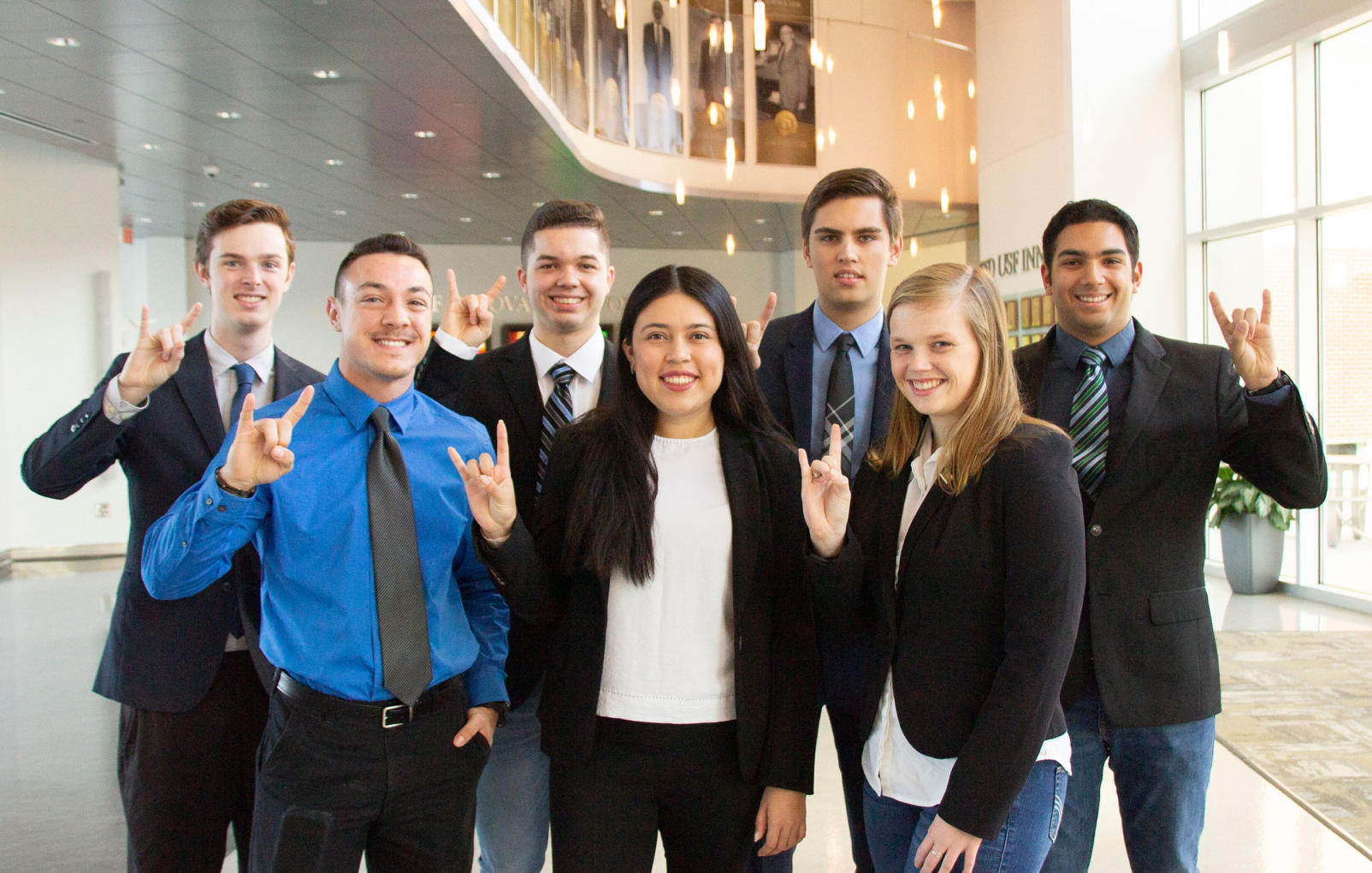 Daniela Peña Castro with her Bulls LEAD Cohort